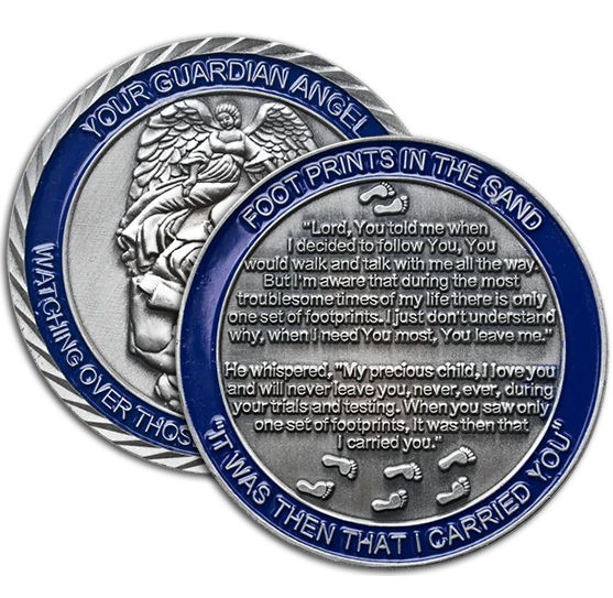 Custom pure silver and gold challenge coins